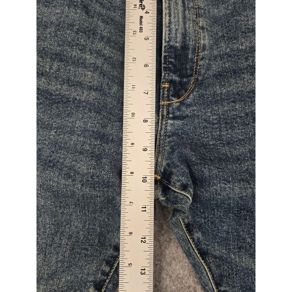 Todd Snyder Jeans 34x31 Slim Blue Medium Wash Denim Stretch 5 Pocket Whiskering